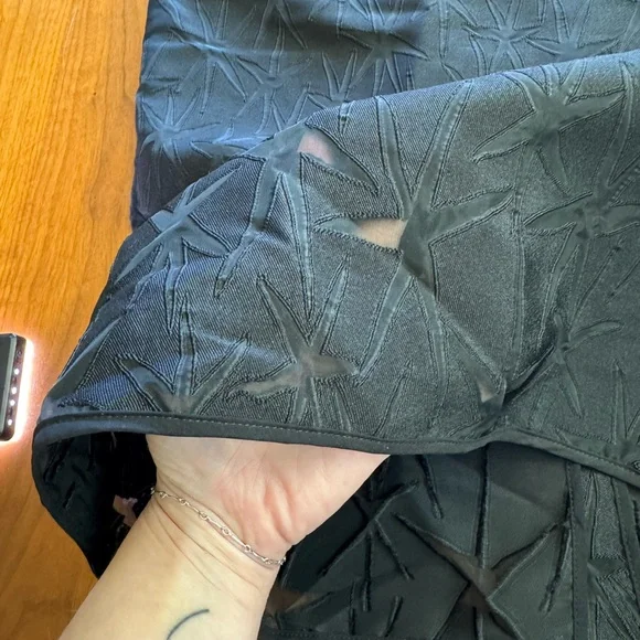 Milly Starburst Semi-Sheer Midi Pencil Skirt - Picture 9 of 14